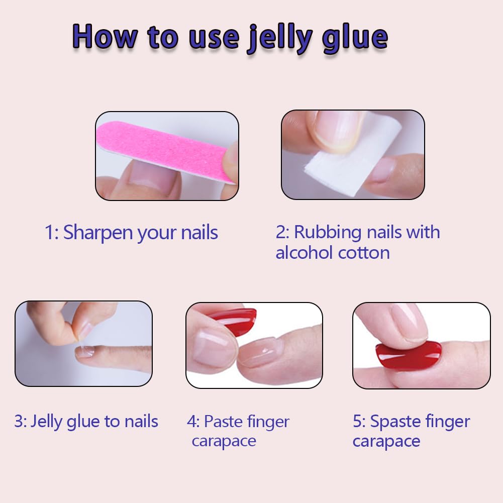 24 Pieces Removable Square Medium Length Nail Tips with Wheat Ear Plaid Pattern - Press-On False Nails